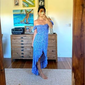 Tiare Hawaii Brooklyn Maxi floral dot cornflower one size fits all